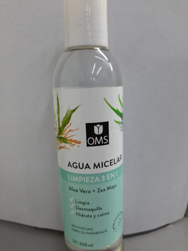 Agua Micelar Limpieza 3 en 1 x 200 ml OMS