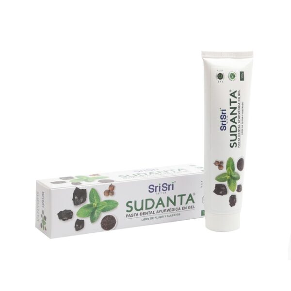SUDANTA GEL MENTA - PASTA DENTAL AYURVEDICA SIN FLÚOR 100GR