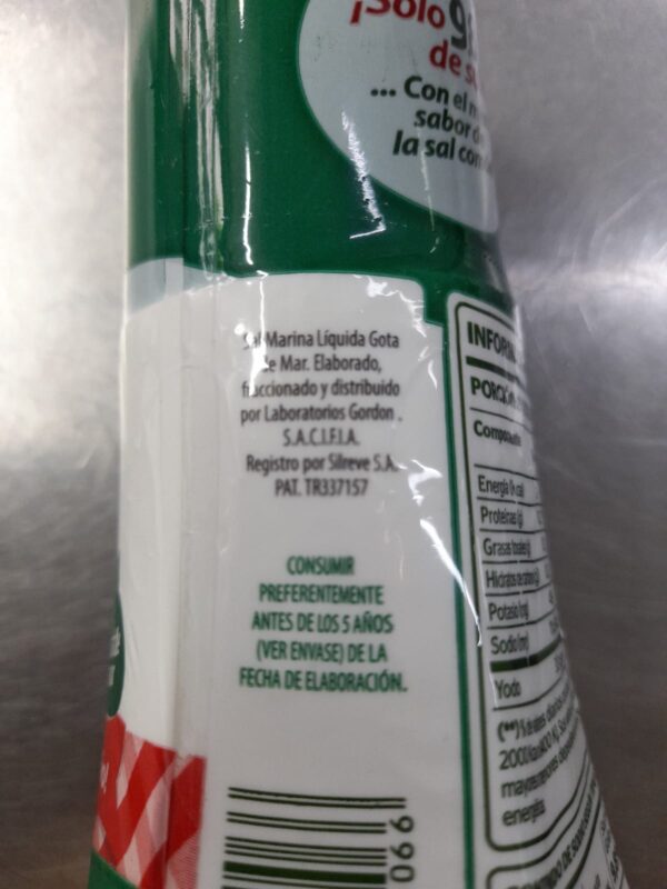 Sal Marina Liquida (Gota de Mar) x 150 ml - Imagen 3