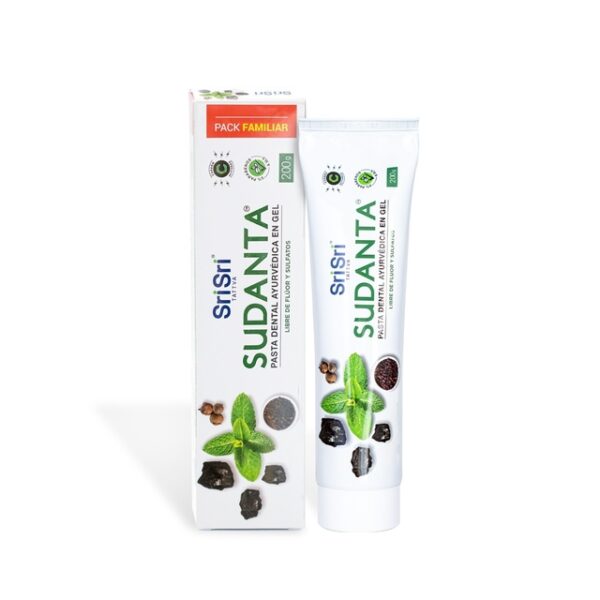 SUDANTA GEL MENTA - PASTA DENTAL AYURVEDICA SIN FLÚOR 200GR