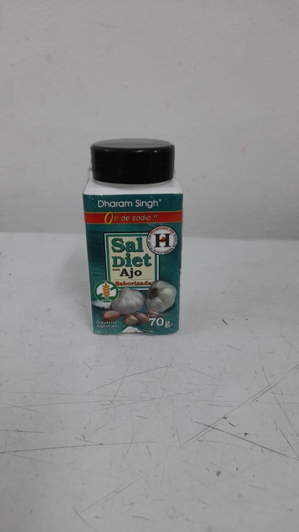 Sal sin Sodio Ajo Diet x 70 g Dharam Singh