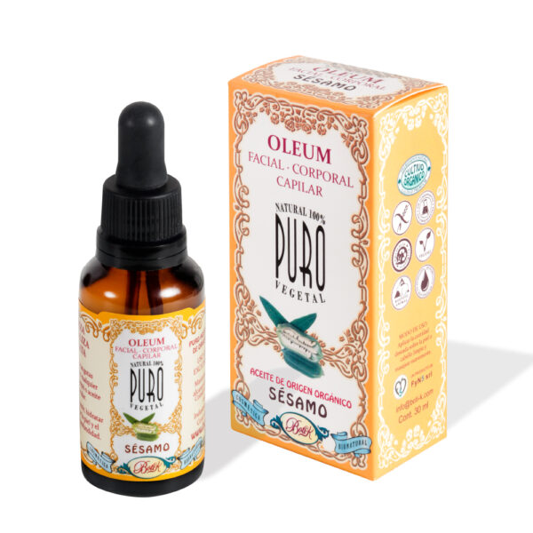 Aceite Orgánico de Sésamo Facial Corporal Capilar