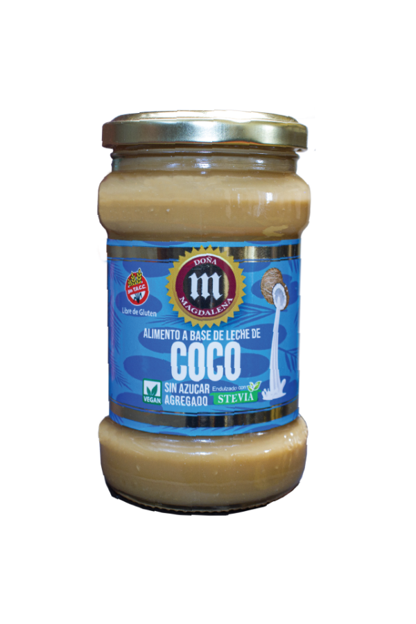 Dulce de leche vegano sin azúcar con leche de coco endulzado con Stevia