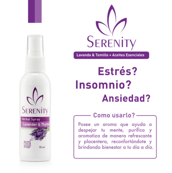 Lavanda Serenity Herbal Spray Respira - Imagen 2