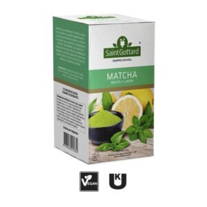 MATCHA, MENTA y LIMÓN EN SAQUITOS