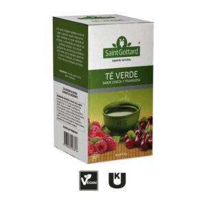 TÉ VERDE SABOR CEREZA Y FRAMBUESA EN SAQUITOS
