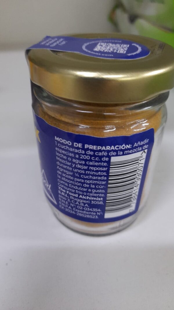 Golden Milk x 40 gr - THE FOOD ALCHIMIST - Imagen 2